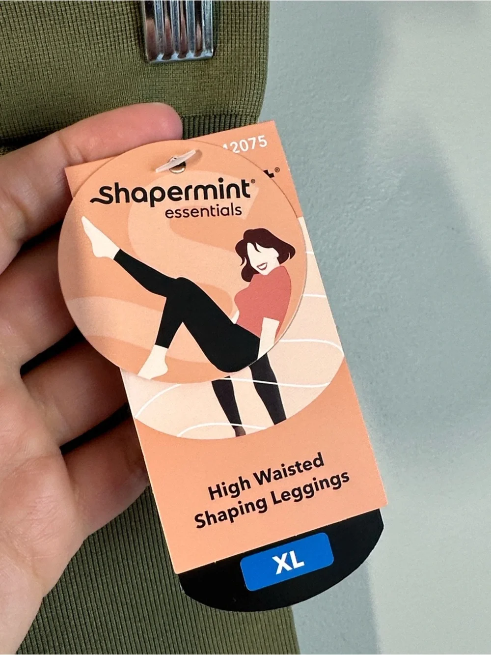 NWT Shapermint OliveHigh Waisted Shaping Leggings Size XL